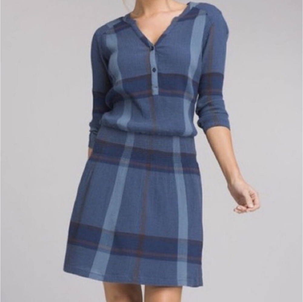 Prana Organic Cotton SugarPine Dress Gauzy Cotton Crinkle XS